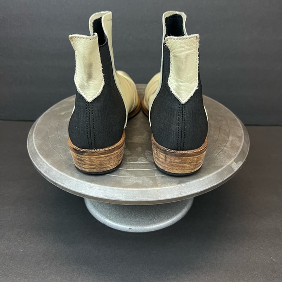 Free People Womens Ankle Boots Size EU 37 US 6.5 Bootie - DIRTY WHITE - Picture 9 of 10